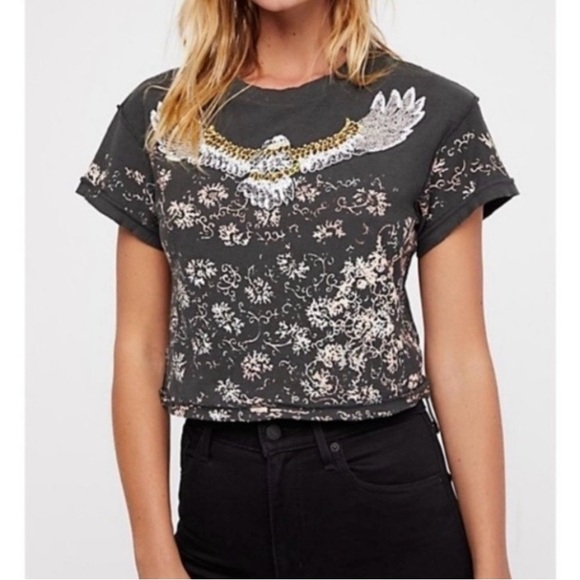 We The Free Tops - We The Free Navigator Eagle Crop Top